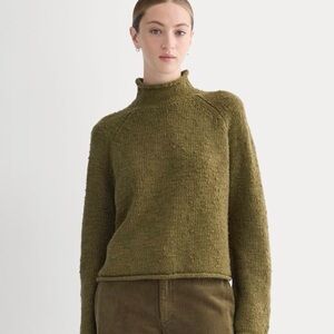 Everlane Roll Neck Olive Green Women's Sweater